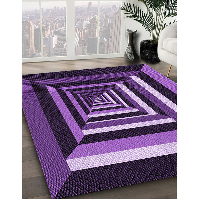 Machine Washable Transitional Purple Rug in a Family Room, wshpat1604pur