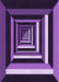 Machine Washable Transitional Purple Rug, wshpat1604pur