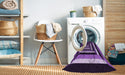 Machine Washable Transitional Purple Rug in a Washing Machine, wshpat1604pur