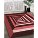 Machine Washable Transitional Red Rug in a Family Room, wshpat1604rd