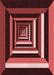 Machine Washable Transitional Red Rug, wshpat1604rd