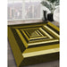 Machine Washable Transitional Caramel Brown Rug in a Family Room, wshpat1604yw