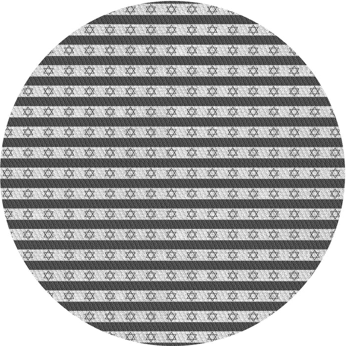 Square Patterned Platinum Silver Gray Rug, pat1605gry