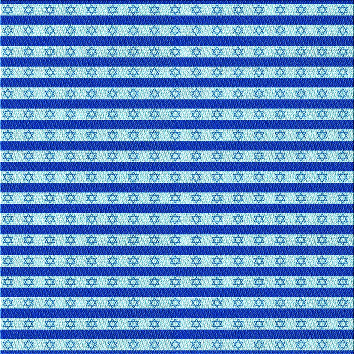 Round Patterned Blue Rug, pat1605lblu