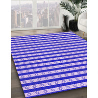 Patterned Mauve Purple Rug, pat1605pur