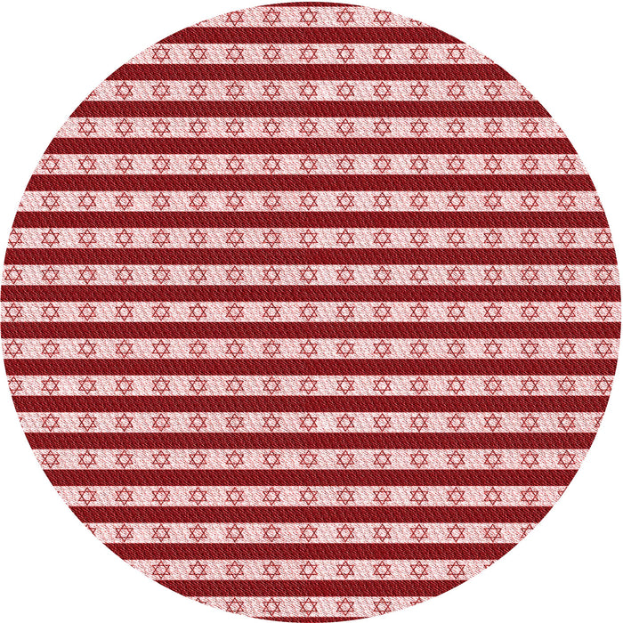 Square Machine Washable Transitional Red Rug in a Living Room, wshpat1605rd