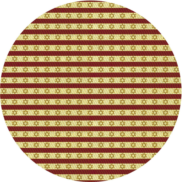 Square Patterned Red Rug, pat1605yw