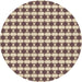 Square Patterned Chestnut Brown Rug, pat1606brn