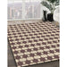 Machine Washable Transitional Chestnut Brown Rug in a Family Room, wshpat1606brn