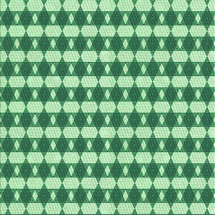 Machine Washable Transitional Green Rug, wshpat1606grn