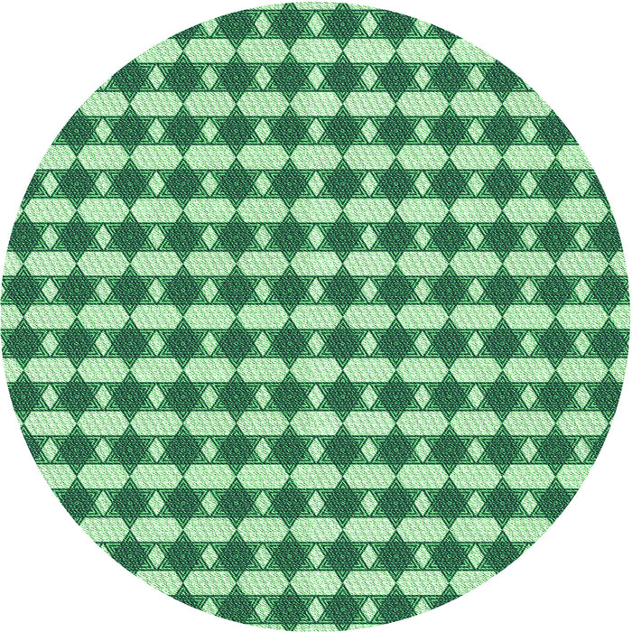 Square Patterned Green Rug, pat1606grn