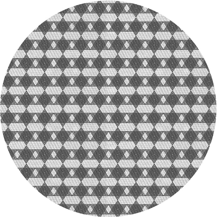 Square Patterned Gray Rug, pat1606gry
