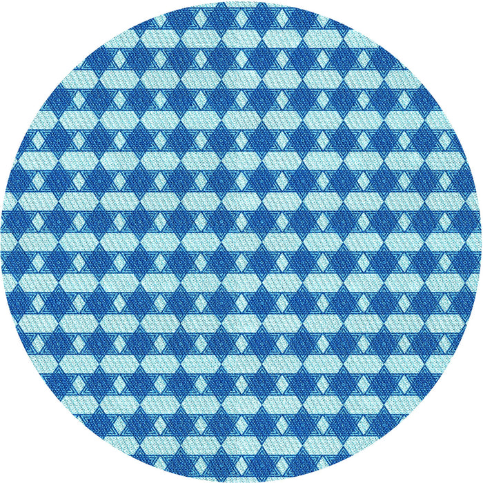 Square Machine Washable Transitional Blue Rug in a Living Room, wshpat1606lblu