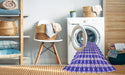 Machine Washable Transitional Mauve Purple Rug in a Washing Machine, wshpat1606pur