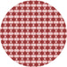 Square Patterned Red Rug, pat1606rd