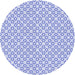 Square Patterned Lavender Blue Rug, pat1607blu