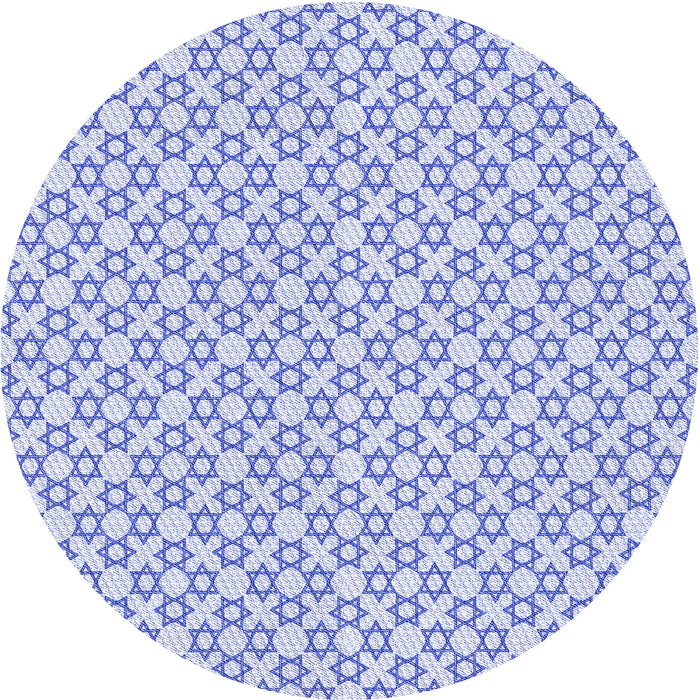 Square Machine Washable Transitional Lavender Blue Rug in a Living Room, wshpat1607blu