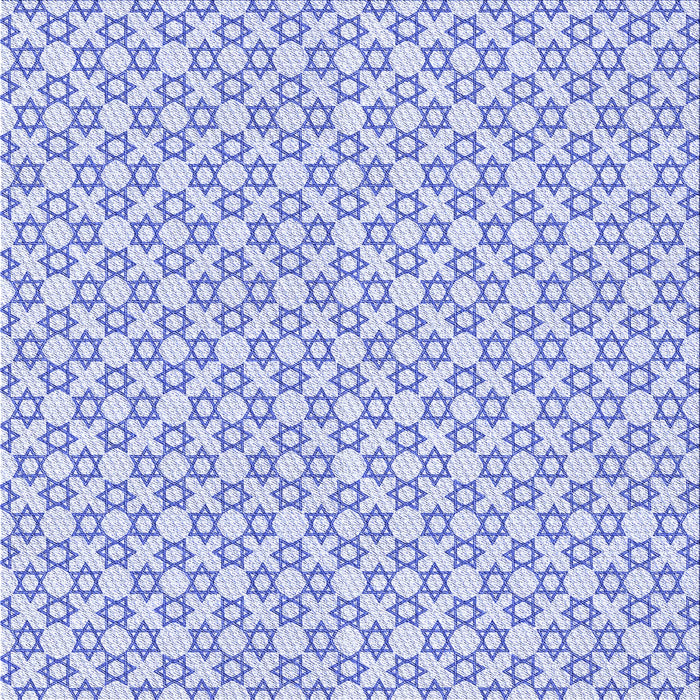 Round Patterned Lavender Blue Rug, pat1607blu