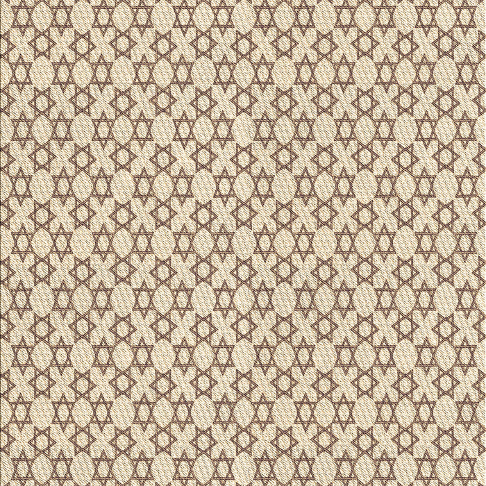 Patterned Vanilla Gold Rug, pat1607brn