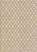 Machine Washable Transitional Vanilla Gold Rug, wshpat1607brn