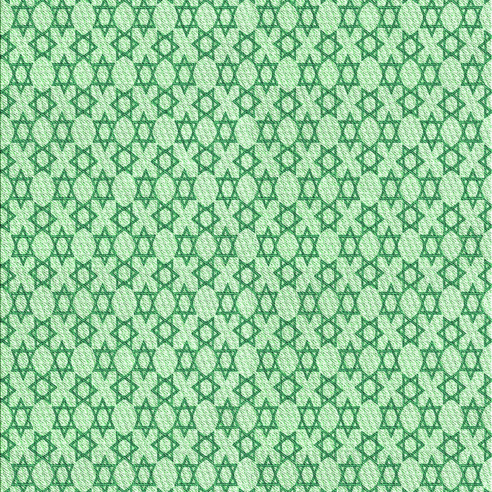 Machine Washable Transitional Mint Green Rug, wshpat1607grn