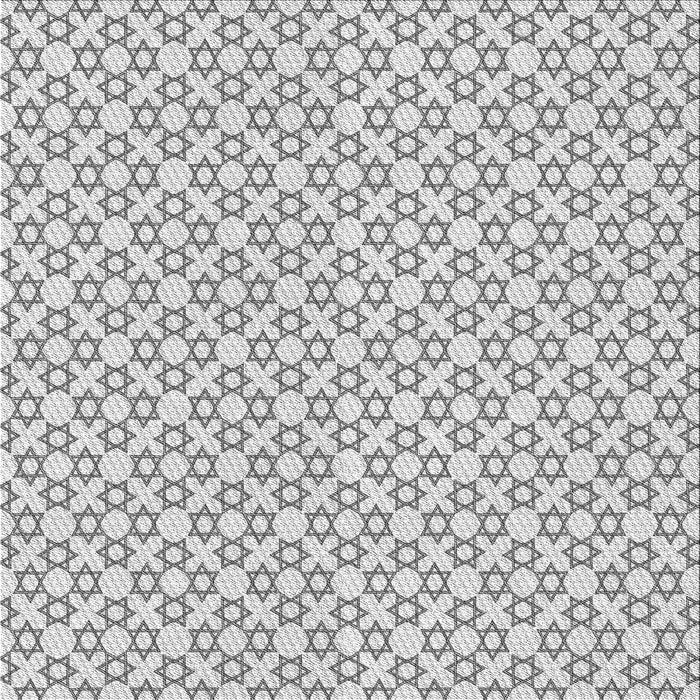 Round Patterned Platinum Gray Rug, pat1607gry