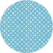 Square Patterned Blue Rug, pat1607lblu