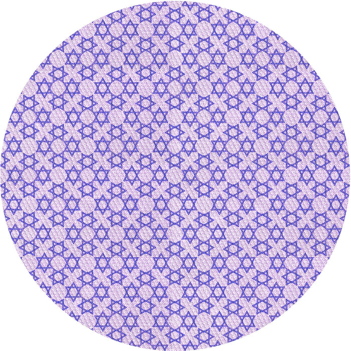 Square Patterned Purple Rug, pat1607pur