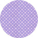 Square Patterned Purple Rug, pat1607pur