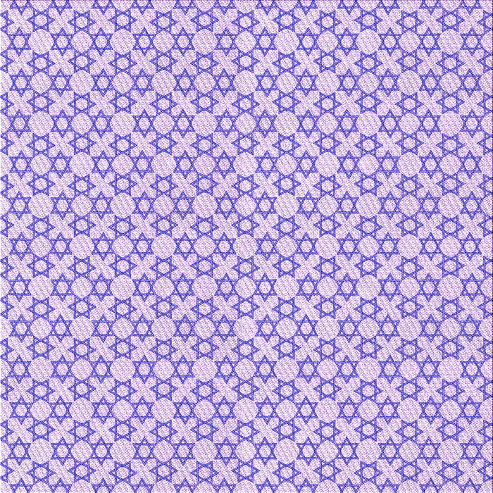 Round Patterned Purple Rug, pat1607pur