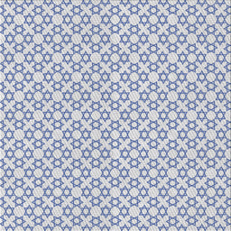 Square Patterned Water Blue Novelty Rug, pat1607