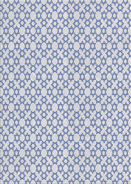 Patterned Water Blue Novelty Rug, pat1607