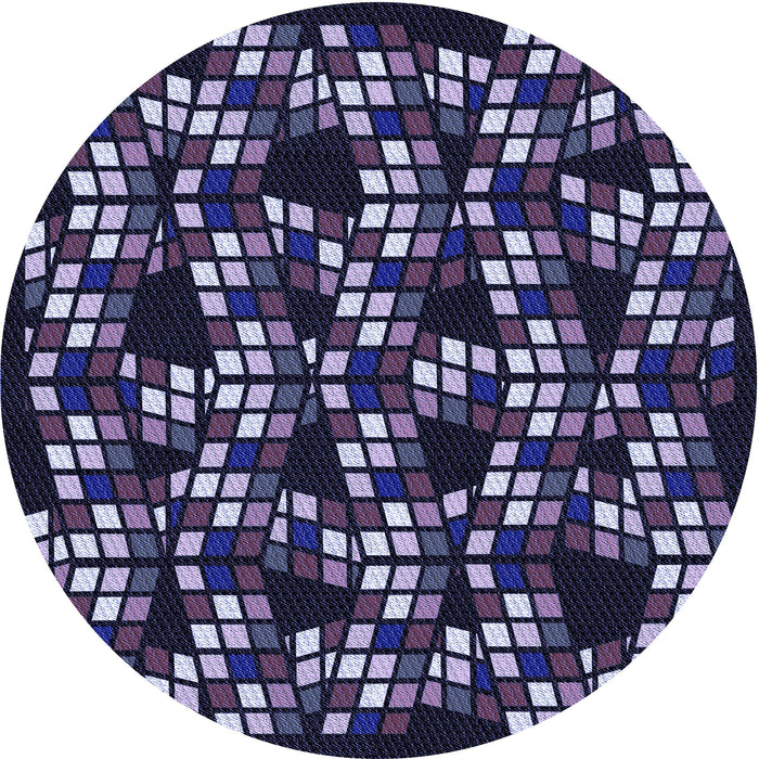 Square Machine Washable Transitional Night Blue Rug in a Living Room, wshpat1608blu