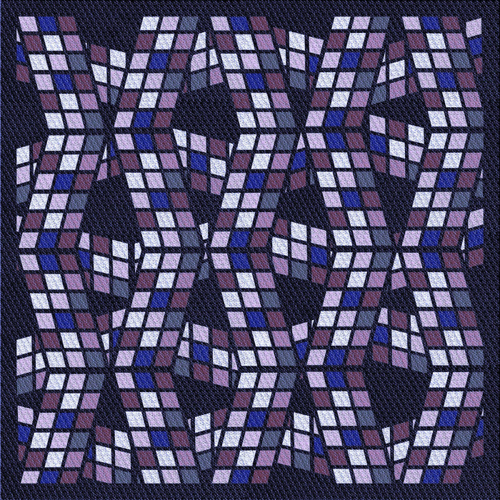 Round Machine Washable Transitional Night Blue Rug, wshpat1608blu