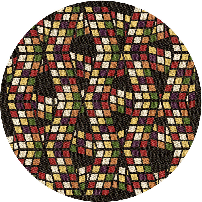 Square Machine Washable Transitional Night Red Rug in a Living Room, wshpat1608brn