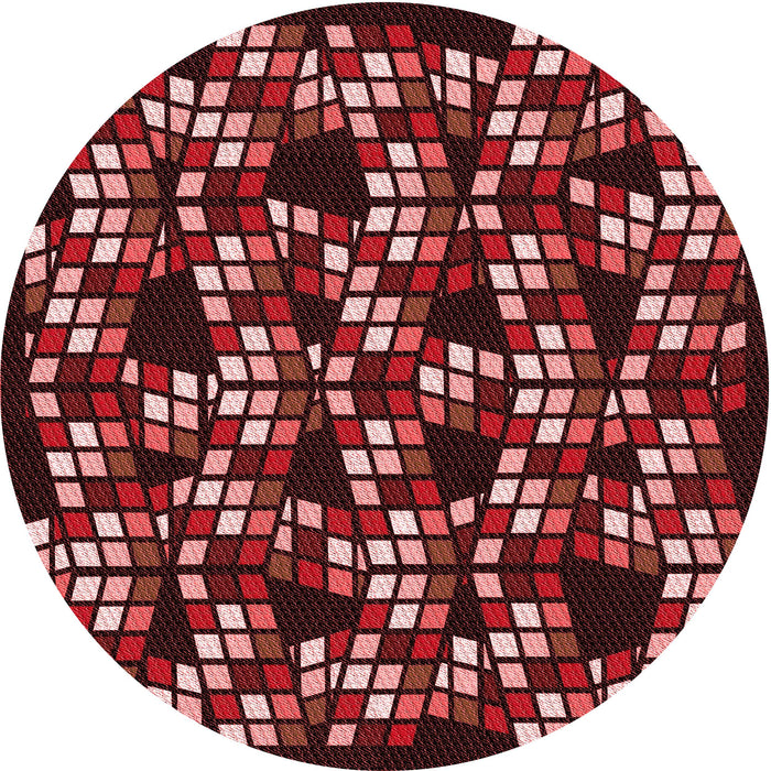 Square Machine Washable Transitional Indian Red Rug in a Living Room, wshpat1608rd