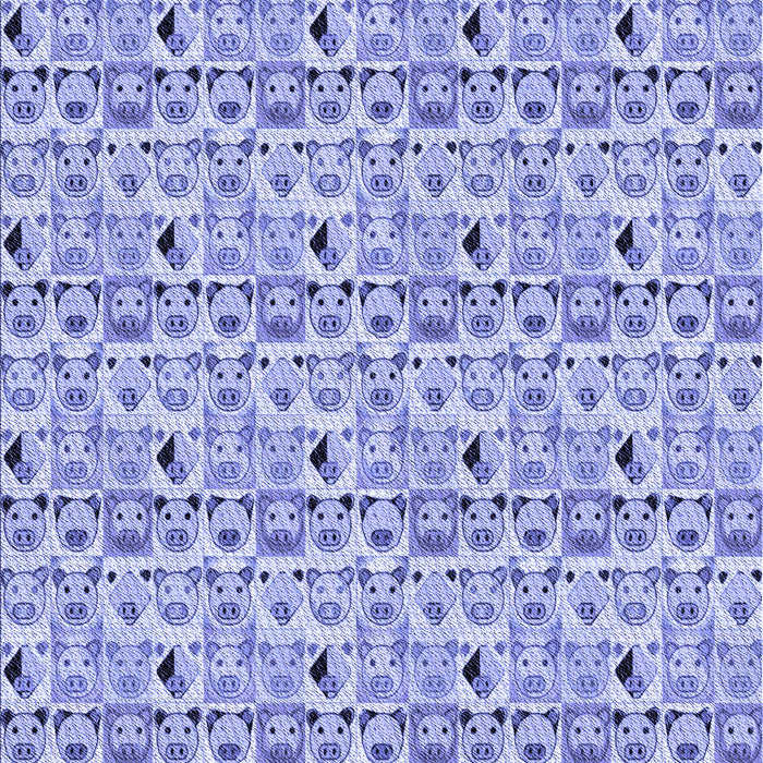 Patterned Periwinkle Purple Rug, pat1609blu