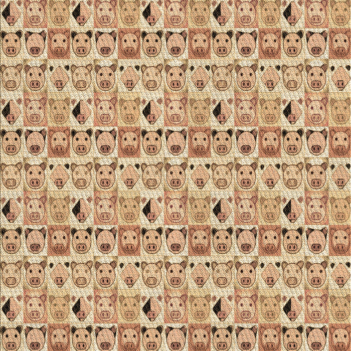 Patterned Red Rug, pat1609brn