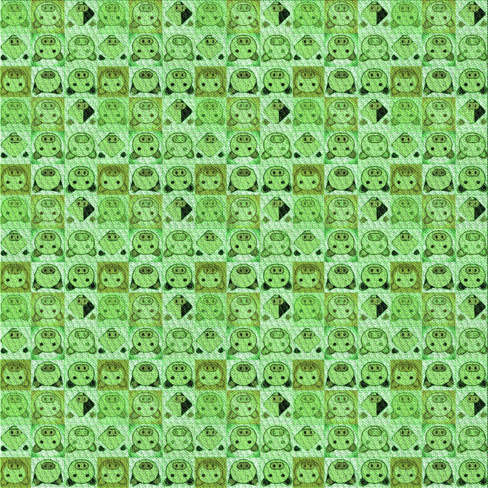 Round Machine Washable Transitional Dark Lime Green Rug, wshpat1609grn