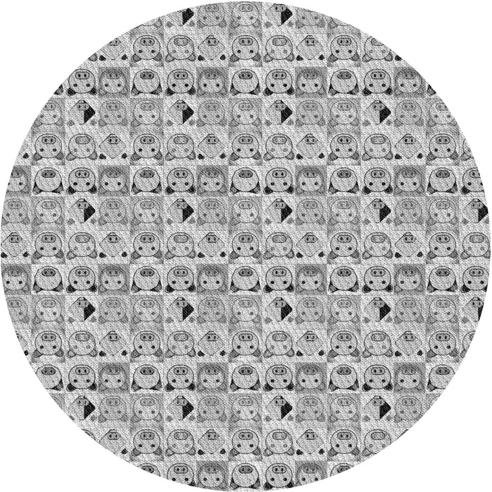 Square Machine Washable Transitional Gray Rug in a Living Room, wshpat1609gry