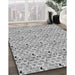 Machine Washable Transitional Gray Rug in a Family Room, wshpat1609gry