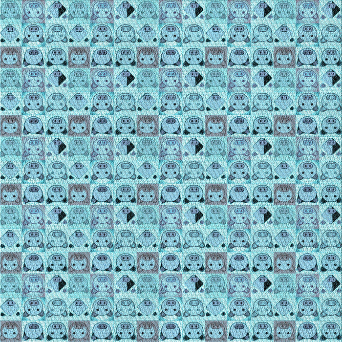 Round Machine Washable Transitional Glacial Blue Ice Blue Rug, wshpat1609lblu