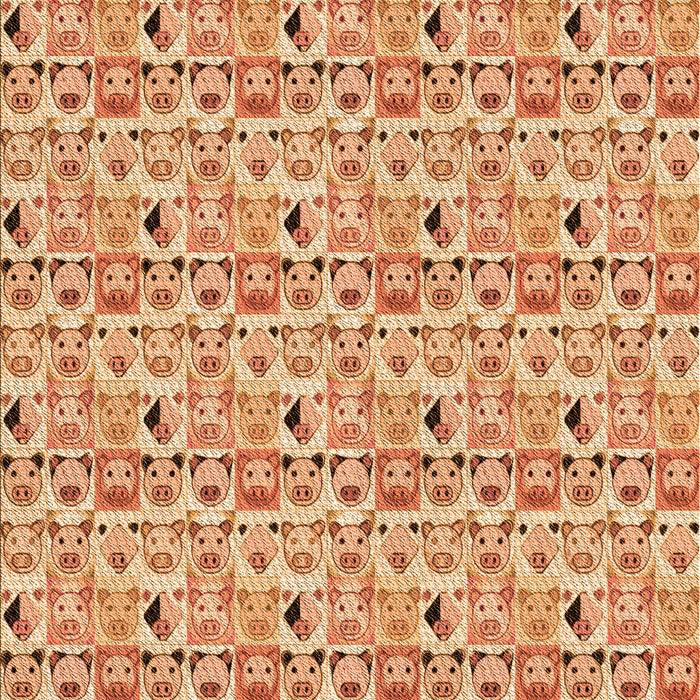 Patterned Orange Rug, pat1609org