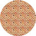 Square Machine Washable Transitional Orange Rug in a Living Room, wshpat1609org