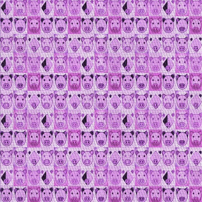 Patterned Blossom Pink Rug, pat1609pur