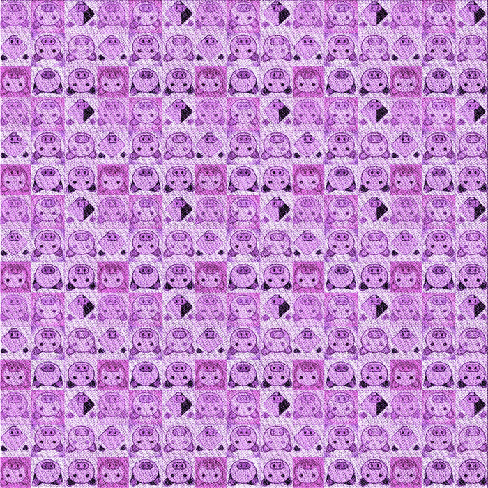 Round Patterned Blossom Pink Rug, pat1609pur