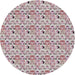 Sideview of Patterned Mauve Taupe Purple Novelty Rug, pat1609