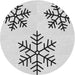 Sideview of Patterned Off-White Novelty Rug, pat160