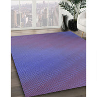 Patterned Amethyst Purple Rug, pat161blu