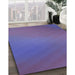 Machine Washable Transitional Amethyst Purple Rug in a Family Room, wshpat161blu